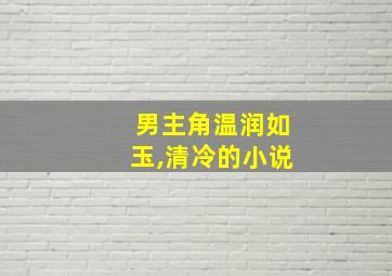 男主角温润如玉,清冷的小说