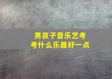 男孩子音乐艺考考什么乐器好一点