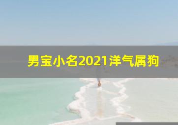 男宝小名2021洋气属狗