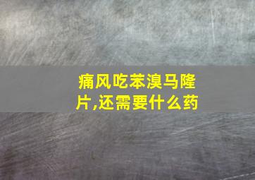 痛风吃苯溴马隆片,还需要什么药