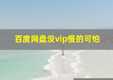 百度网盘没vip慢的可怕