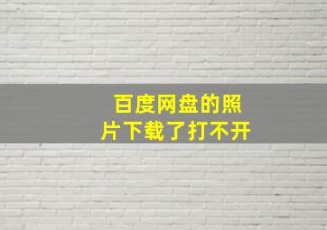 百度网盘的照片下载了打不开