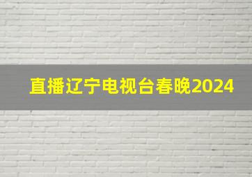 直播辽宁电视台春晚2024