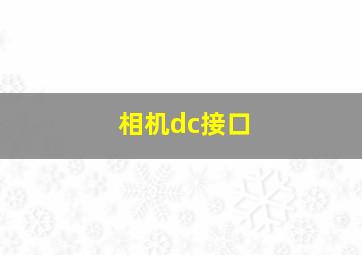 相机dc接口