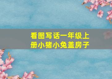 看图写话一年级上册小猪小兔盖房子