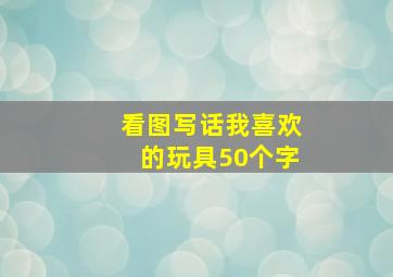 看图写话我喜欢的玩具50个字