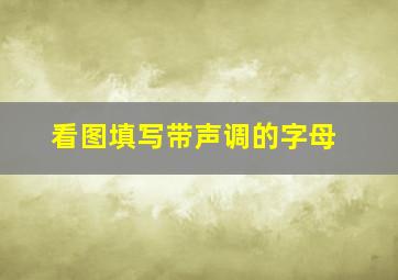 看图填写带声调的字母