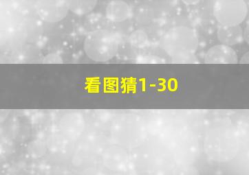 看图猜1-30