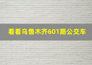 看看乌鲁木齐601路公交车