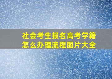 社会考生报名高考学籍怎么办理流程图片大全