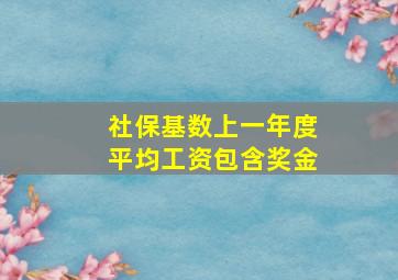 社保基数上一年度平均工资包含奖金