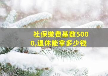 社保缴费基数5000,退休能拿多少钱