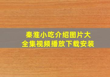 秦淮小吃介绍图片大全集视频播放下载安装