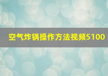 空气炸锅操作方法视频5100