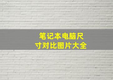 笔记本电脑尺寸对比图片大全