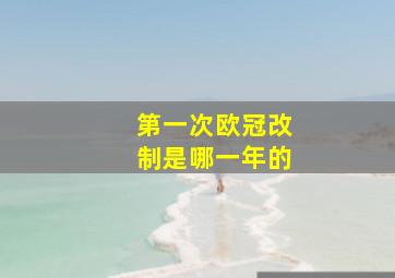 第一次欧冠改制是哪一年的