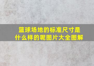 篮球场地的标准尺寸是什么样的呢图片大全图解