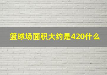 篮球场面积大约是420什么