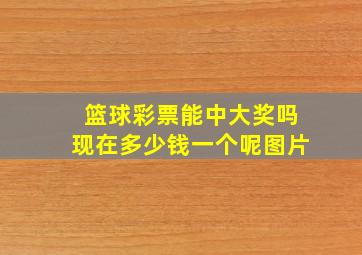 篮球彩票能中大奖吗现在多少钱一个呢图片