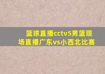 篮球直播cctv5男篮现场直播广东vs小西北比赛