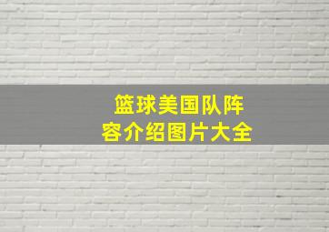 篮球美国队阵容介绍图片大全