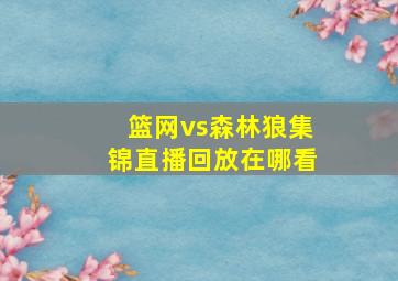 篮网vs森林狼集锦直播回放在哪看