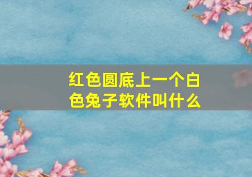 红色圆底上一个白色兔子软件叫什么