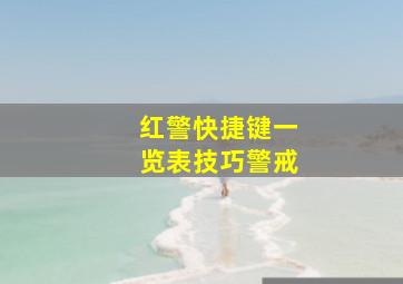 红警快捷键一览表技巧警戒