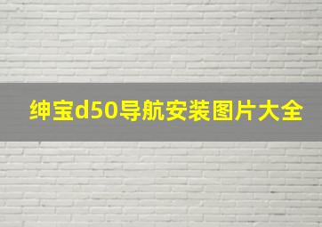 绅宝d50导航安装图片大全