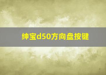 绅宝d50方向盘按键