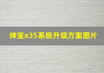 绅宝x35系统升级方案图片