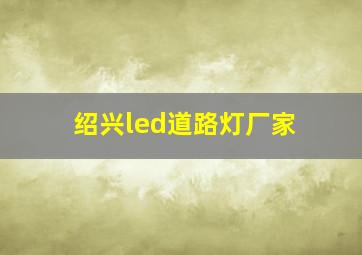 绍兴led道路灯厂家