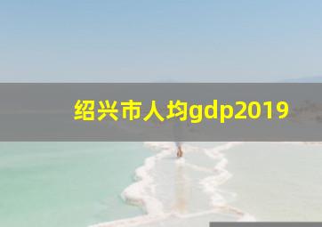 绍兴市人均gdp2019