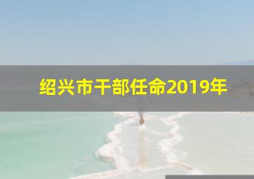 绍兴市干部任命2019年