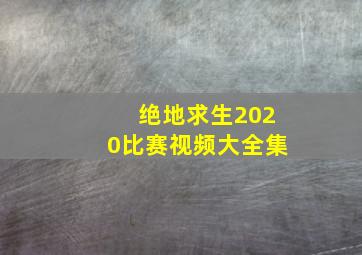 绝地求生2020比赛视频大全集