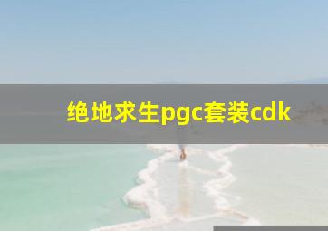 绝地求生pgc套装cdk