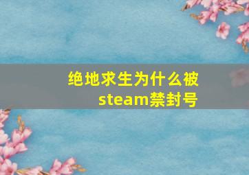 绝地求生为什么被steam禁封号