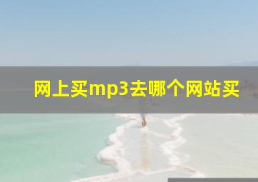 网上买mp3去哪个网站买