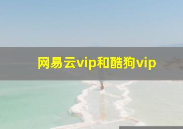 网易云vip和酷狗vip