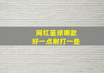 网红蓝球哪款好一点耐打一些