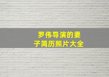 罗伟导演的妻子简历照片大全