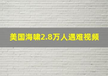 美国海啸2.8万人遇难视频