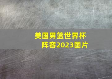 美国男篮世界杯阵容2023图片