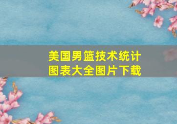 美国男篮技术统计图表大全图片下载