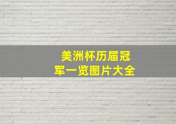 美洲杯历届冠军一览图片大全