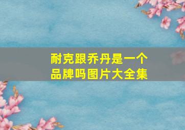 耐克跟乔丹是一个品牌吗图片大全集