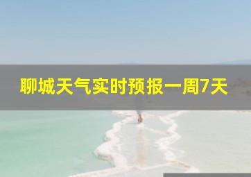 聊城天气实时预报一周7天