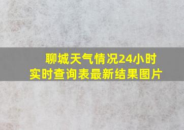 聊城天气情况24小时实时查询表最新结果图片