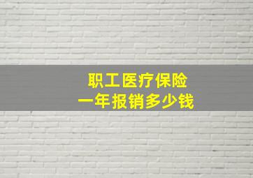 职工医疗保险一年报销多少钱