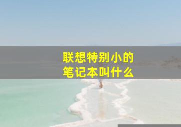 联想特别小的笔记本叫什么